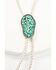 Image #2 - Shyanne Women's Turquoise Chip Bolo Tie, Silver, hi-res