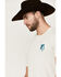 Image #2 - RANK 45® Men's 8 Seconds Cowboy Short Sleeve Graphic T-Shirt, Ivory, hi-res