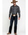 Image #6 - Cody James Men's Chapman Small Plaid Long Sleeve Western Shirt, Black, hi-res
