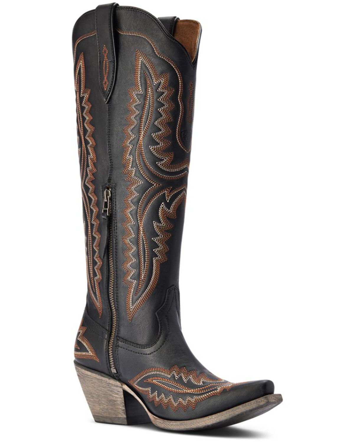 Image #1 - Ariat Women's Casanova Western Fashion Boots - Snip Toe, Black, hi-res