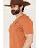 Image #3 - Ariat Men's Tobacco Tough Short Sleeve Graphic T-Shirt, Orange, hi-res