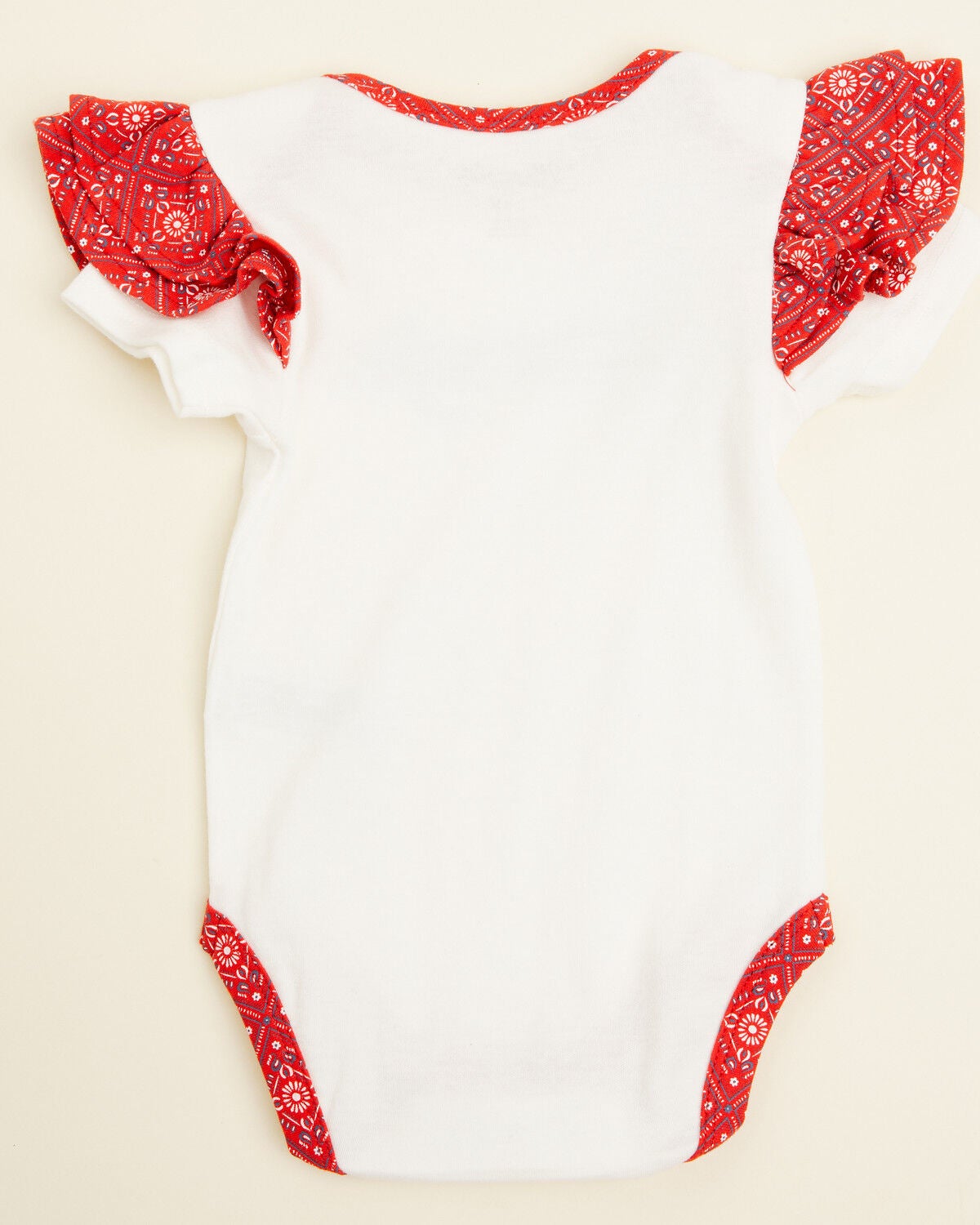 Image #3 - Wrangler Infant Girls' Logo Paisley Short Sleeve Snap Onesie, White, hi-res