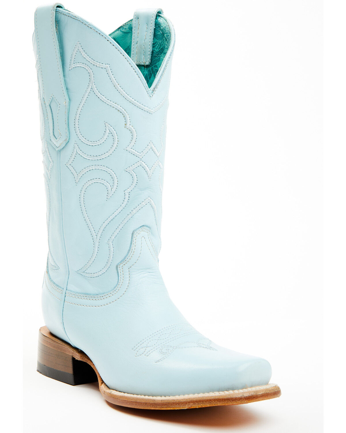 Image #1 - Corral Women's Embroidered Western Boots - Square Toe, Blue, hi-res