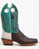 Image #2 - Hondo Boots - Bronc Rider Western Boots - Square Toe, Chocolate, hi-res