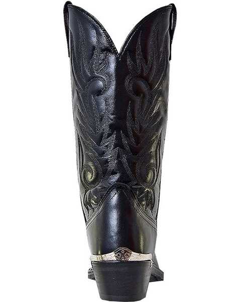 Image #7 - Laredo Men's McComb Western Boots - Medium Toe, Black, hi-res