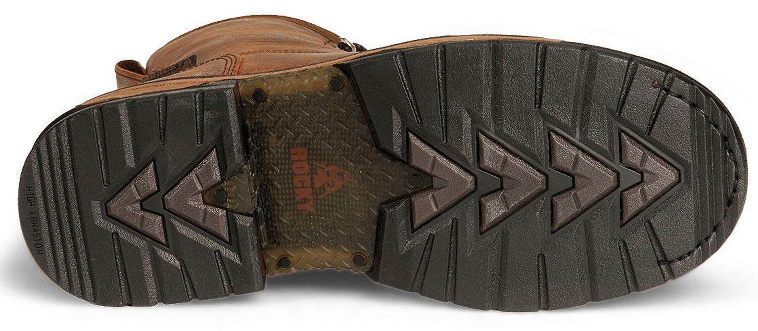 Image #5 - Rocky Men's 9" IronClad Waterproof Work Boots - Soft Toe, Copper, hi-res