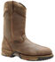 Image #1 - Rocky Men's Waterproof Wellington Work Boots - Round Toe, Tan, hi-res