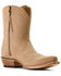 Image #1 - Ariat Women's Cate Suede Short Western Boots - Snip Toe, Coral, hi-res