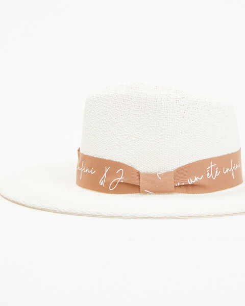 Image #3 - Nikki Beach Women's Malaga Australian Straw Western Fashion Hat, White, hi-res