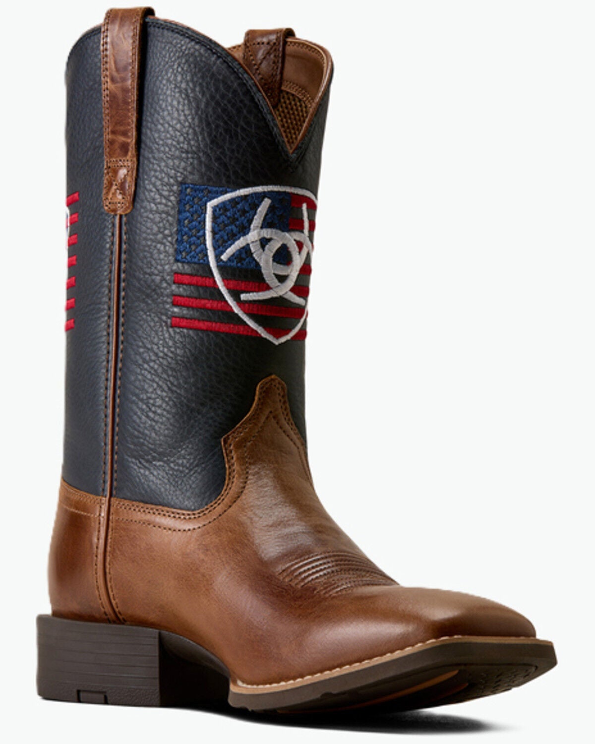 Image #1 - Ariat Men's Sport Freedom Western Boots - Broad Square Toe, Brown, hi-res
