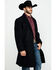 Image #3 - Cripple Creek Men's Black Wool Melton Overcoat, , hi-res