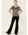 Image #4 - Tasha Polizzi Women's Sequins Starla Short Sleeve Top, Black, hi-res