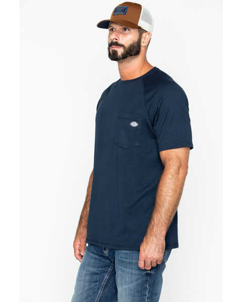 Image #4 - Dickies Men's Temp-IQ Performance Cooling T-Shirt, Navy, hi-res
