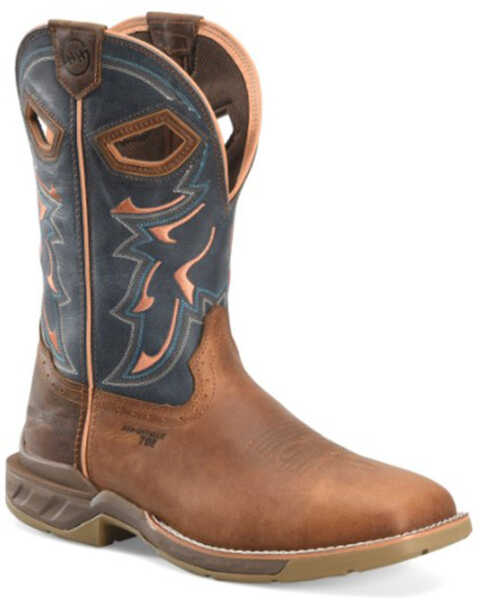 Double H Men's Troy Western Work Boots - Composite Toe, Brown, hi-res