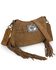 Image #1 - Wrangler Women's Fringe Buckle Hobo Bag, Brown, hi-res