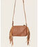 Shyanne Women's Brown Hair-On Tote Crossbody Handbag, Cream/brown, hi-res