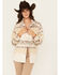 Image #2 - Ashley Women's Southwestern Print Button-Down Shacket, Cream, hi-res
