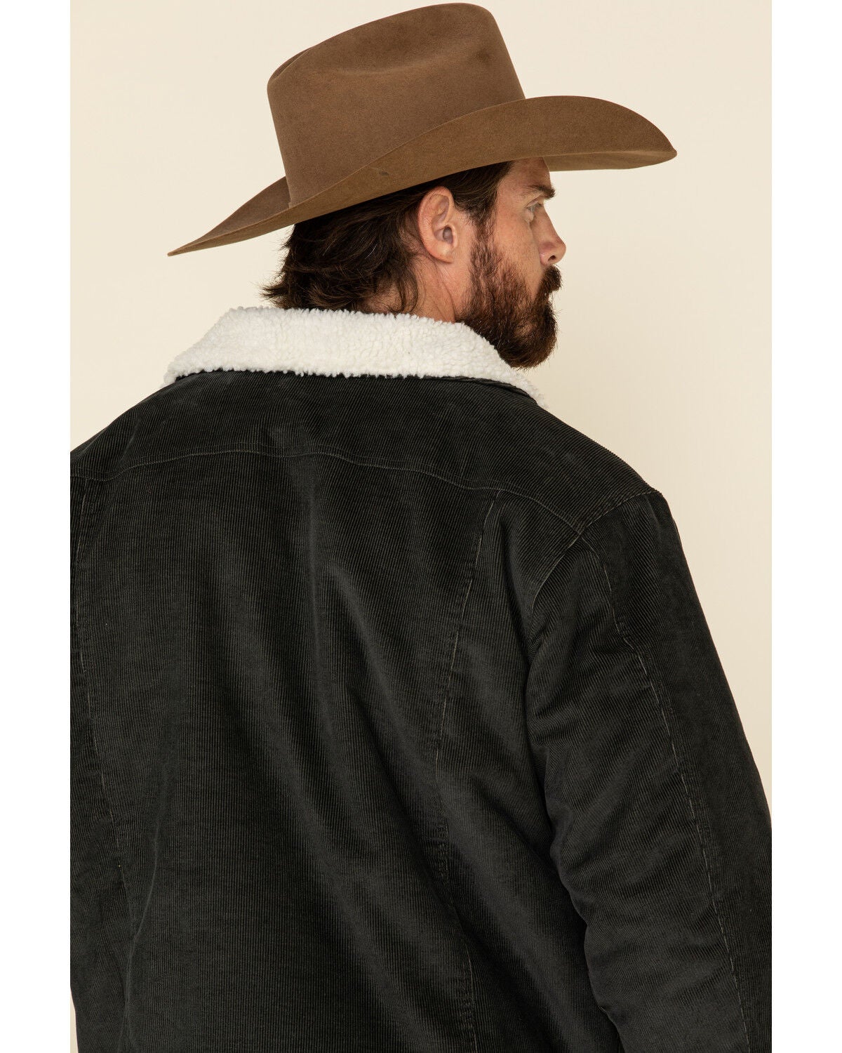 Cinch Men's Charcoal Corduroy Sherpa 