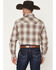 Image #4 - Wrangler Retro Men's Plaid Print Long Sleeve Snap Western Shirt - Tall, Brown, hi-res