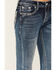 Image #4 - Grace in LA Women's Medium Wash Mid Rise Skull Pocket Stretch Bootcut Jeans , Medium Wash, hi-res