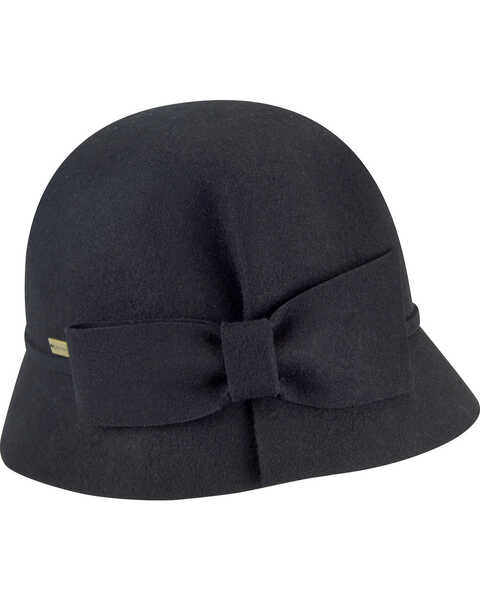 Image #1 - Betmar Women's Dixie Cloche Hat, Black, hi-res