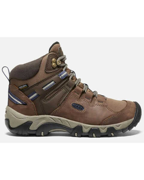 Image #2 - Keen Women's Steens Waterproof Hiking Boots, Brown/blue, hi-res