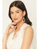 Image #1 - Paige Wallace Women's Pearl Loop Earrings, Silver, hi-res