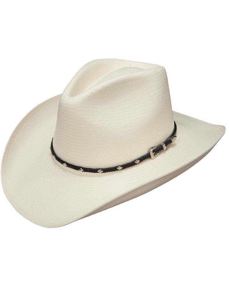 Stetson Men's Diamond Jim 8X Shantung Straw Cowboy Hat, Natural, hi-res