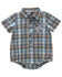 Image #1 - Carhartt Infant Boys' Plaid Print Onesie, Blue, hi-res