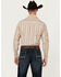 Image #4 - Ely Walker Men's Striped Print Long Sleeve Snap Western Shirt, Tan, hi-res