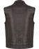 Image #2 - Milwaukee Leather Men's Open Neck Club Style Vest - Big 4X, Black, hi-res