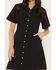 Image #3 - Levi's Women's Rinoa Short Sleeve Snap Denim Mini Dress, Black, hi-res