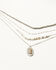 Image #1 - Shyanne Women's Beaded and Pendant Layer Necklace, Silver, hi-res