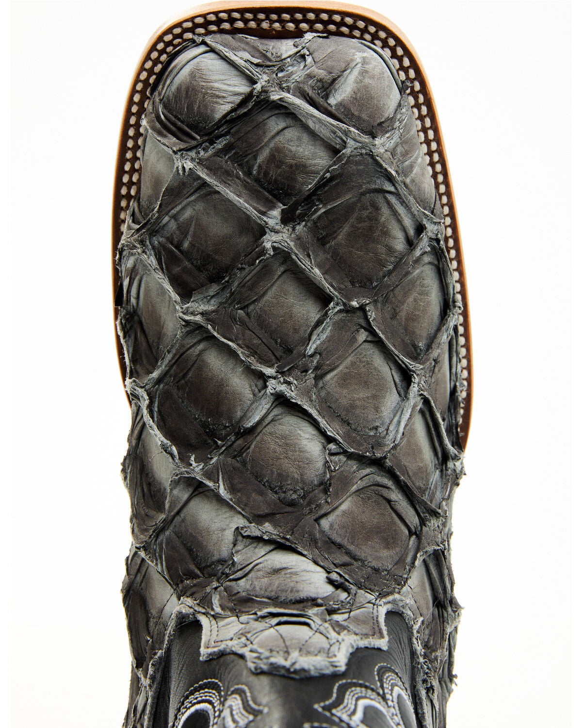 Image #6 - Cody James Men's Exotic Pirarucu Western Boots - Broad Square Toe, Grey, hi-res