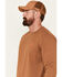 Image #2 - Hawx Men's Ombre Long Sleeve Graphic Work T-Shirt, Rust Copper, hi-res