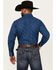 Image #4 - Ely Walker Men's Diamond Southwestern Print Long Sleeve Snap Western Shirt, Navy, hi-res
