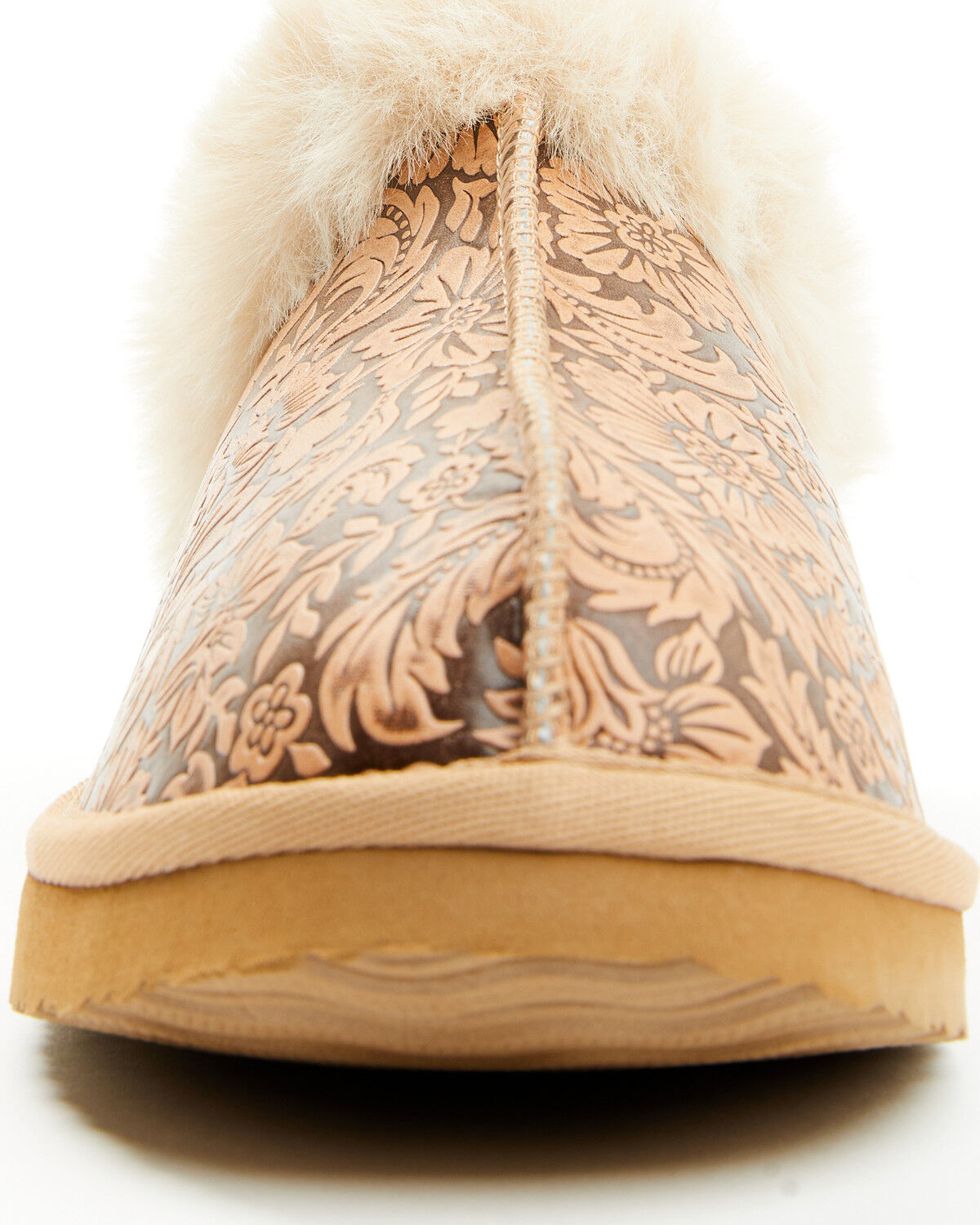 Image #4 - Very G Women's Lolly Embossed Slippers, Nude, hi-res