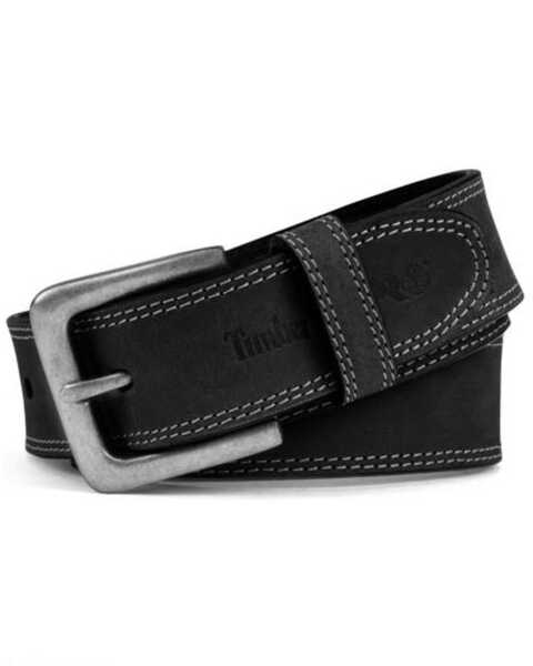 Timberland Men's Boot Leather Work Belt, Black, hi-res