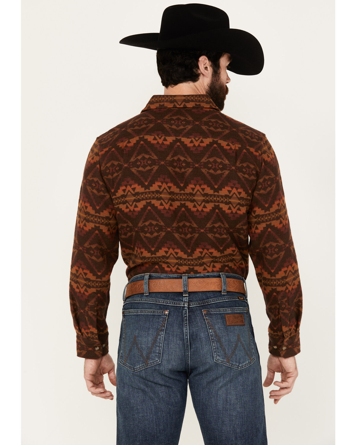 Image #4 - Pendleton Men's Marshall Printed Long Sleeve Button-Down Shirt, Rust Copper, hi-res