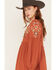 Image #2 - Jolt Women's Embroidered Gauze Dress, Rust Copper, hi-res