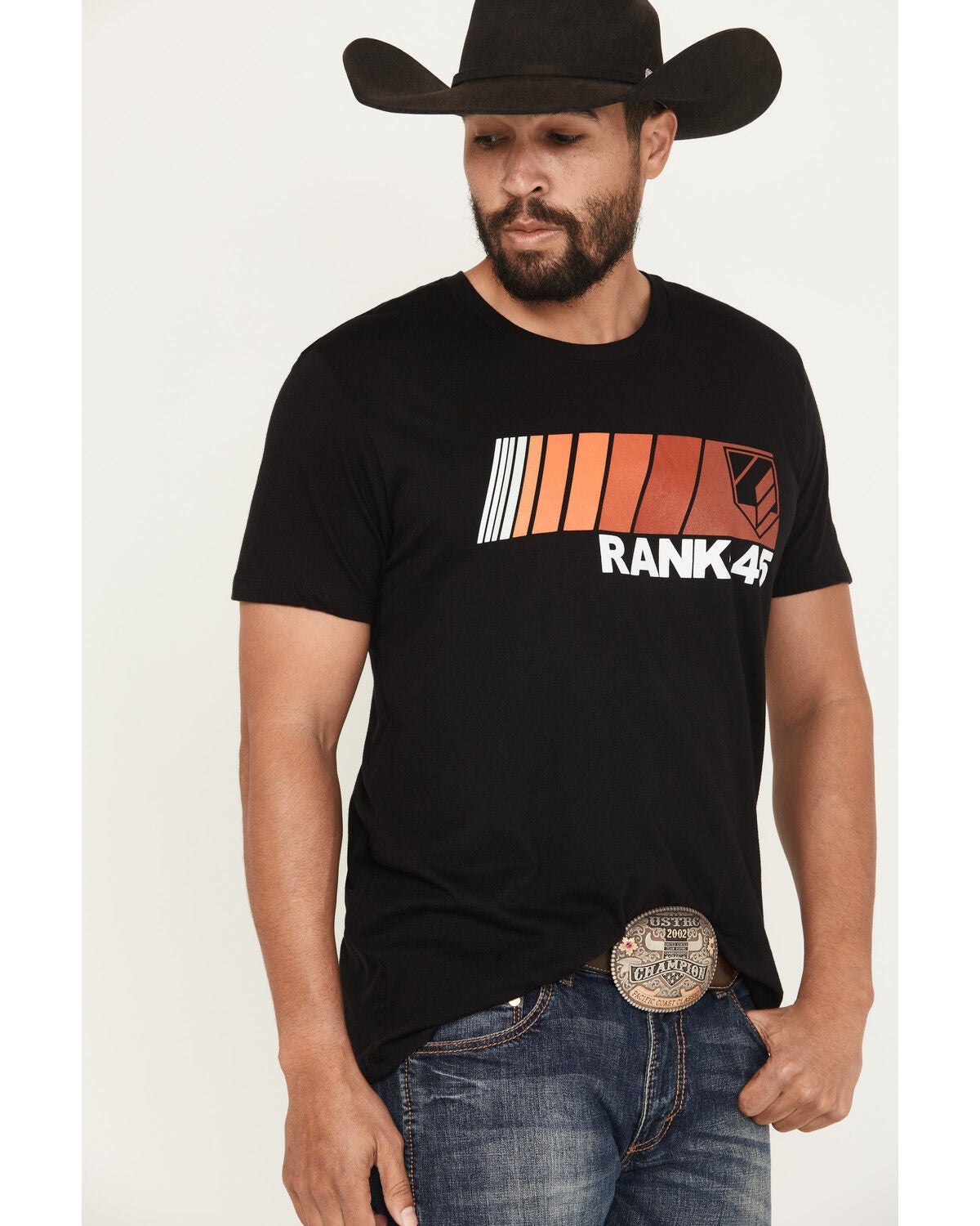 Image #2 - RANK 45&reg; Men's Pole Position Short Sleeve Graphic T-Shirt, Black, hi-res