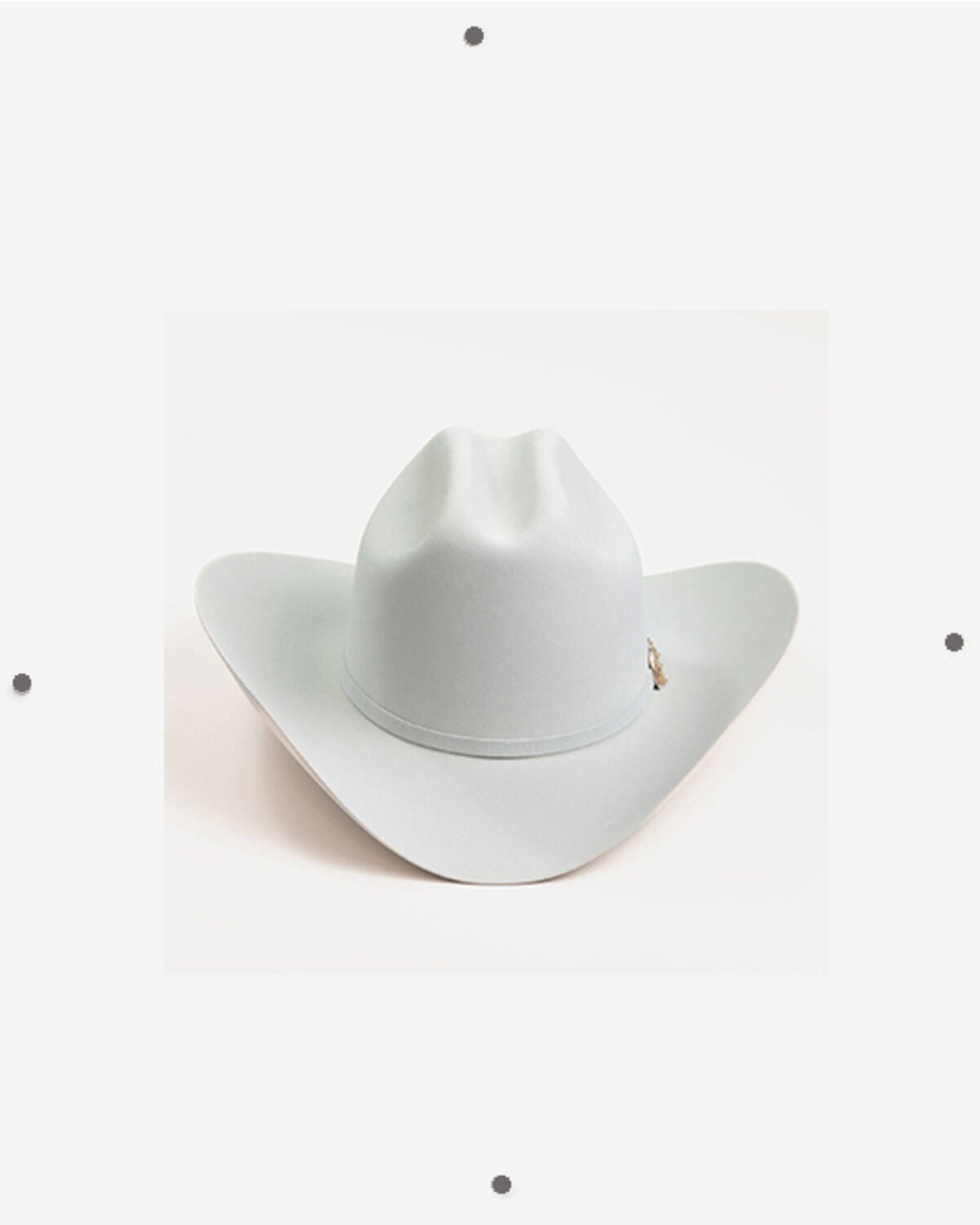 Image #3 - Larry Mahan Imperial 1000X Felt Cowboy Hat, Silver, hi-res