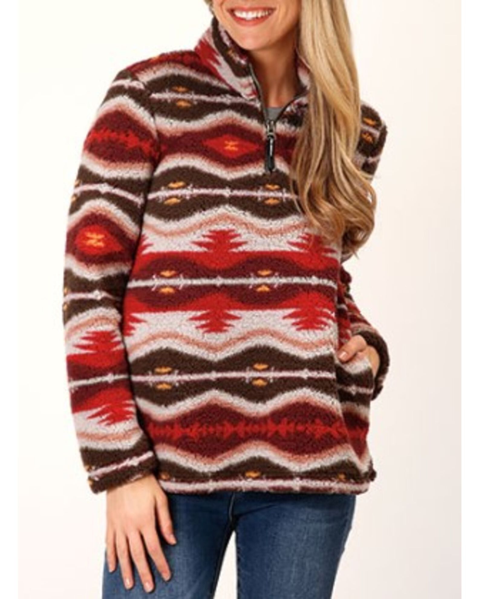 Roper Women s Fuzzy Polar Fleece Pullover Sheplers