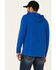 Image #4 - Hooey Men's Captain Bamboo Logo Long Sleeve Hooded T-Shirt, Blue, hi-res