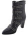 Image #2 - Milwaukee Leather Women's Studded Buckle Up Boots - Round Toe, Black, hi-res