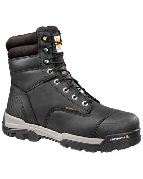 Carhartt Men's Ground Force Waterproof Work Boots - Composite Toe, Black, hi-res