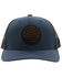 Image #3 - Hooey Men's Resistol Round Patch Trucker Cap, Blue, hi-res