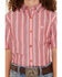 Image #3 - Ariat Boys' Striped Short Sleeve Button-Down Western Shirt, Red, hi-res