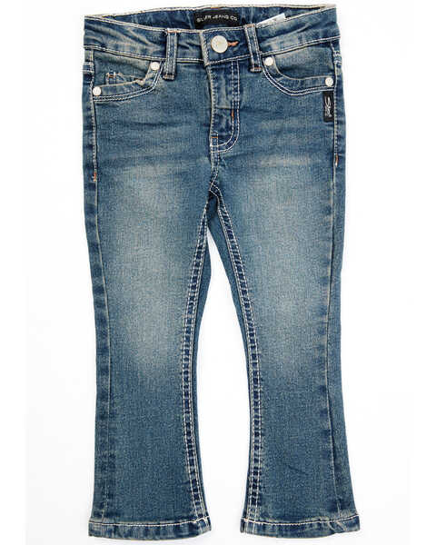 Image #1 - Silver Toddler Girls' Tammy Dark Wash Bootcut Jeans, Blue, hi-res