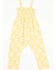 Image #1 - Angel Dear Infant Girls' Daisy Sleeveless Snap Onesie, Yellow, hi-res